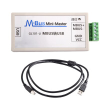 MBUS/M-BUS to USB Converter USB-MBUS Meter Reading Communication USB Power Supply Can Connect 200 Meters for Meter