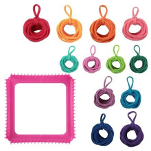 Weaving Loom Kit Toys 192pcs DIY Arts Crafts for Kids Adults Beginners Easy Potholder Loom Knitting Activity Loops