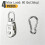 4Pcs M15 Single Pulley Block, Wire Rope Cable Pulley with Spring Snap Hook, Wire Towing Wheel 4