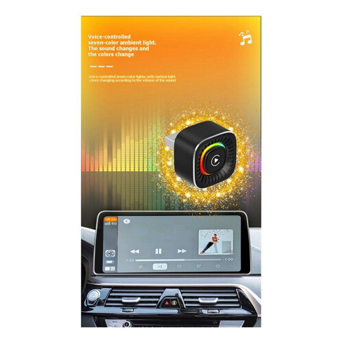 2in1 Wireless Carplay Android AUTO Location Finder Function AI Box Adapter Bluetooth5.0+WiFi Wired to Wireless Carplay A
