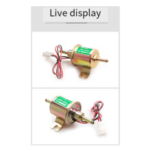 Universelle 12-V-Niederdruck-Benzin-Dieselpumpe, Elektrische Inline-Kraftstoffpumpe für Benzin-Dieselmotoren, 2,5 - 4 Psi, HEP-02A, Gold