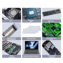 21W/MK Coussin Thermique de Refroidissement de Carte Graphique CPU GPU Carte Mère Dissipation Thermique Feuille de Graisse en Silicone Multi-Taille