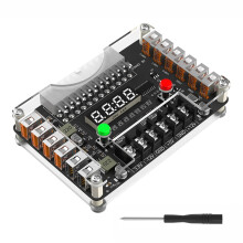 Module de Carte D'Alimentation ATX 12 USB 3A 3,3V 5V 12V -12V Tension de Sortie avec Boîtier en Acrylique
