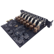 7 Port USB PCI-E Expansion Card USB3.2 GEN1 5Gbps Adapter Card for Desktop Computer System PC