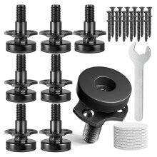 Adjustable Leveling Feet, 3/8inch-16 Thread T-Nut Kit Furniture Levelers Table Feet, Heavy Duty Leg Levelers 8 Pack