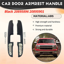 1Pair Rear Door Armrest Panel Handle Cover Repair Kit for Silverado Yukon 07-14 Gray 20895898 20895903
