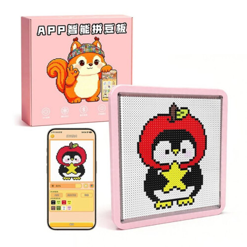 LED  Fuse Bead Pegboard App Guided Pattern Light Board Pixel Art Tray DIY Gift  APP Animation Programming 1