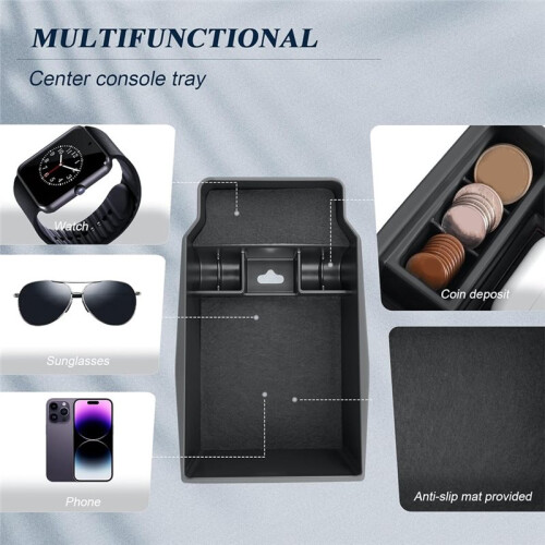 Center Console Organizer Kit for  CX5 2026 Console Armrest Tray+Wireless Charging Storage Box Interior Accessories 1