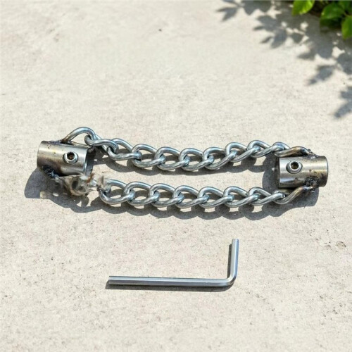 Drill-Connected Chain Type Drain Auger Flexible Pipe Dredge Tool for Grease Clog Kitchen Bathroom Floor Drain 300cm