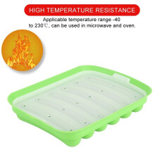 4PCS Sausage Silicone Mold DIY Hot Dogs Maker Non-Toxic Food Grade for Homemade Sausages Cooking Baking Yellow