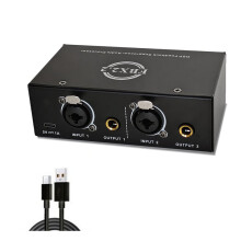 Duale Kanäle Passive Brumm Eliminator Box Vollautomatischer Feedback Unterdrücker Nur für Audio Geräte Kabel