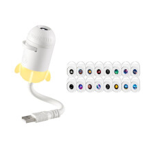 Projektor Gwiazd 2-w-1 z Lampą USB, Projektor Galaktyczny, Wyraźny Obraz, Regulowana Jasność, Prezent dla Dzieci, Dekoracja Domu