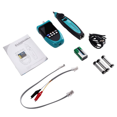 TOOLTOP ET615 Pro Network Cable Tester Multimeter 600M LAN Cable Mapping PoE LAN Cable Finder Ethernet Tester