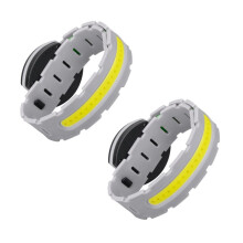 2Pcs COB LED Armband Light Rechargeable Sport Night Running Warning Light Waterproof Cycling Light for Walking Safety