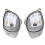 1Pair Front LED Daytime Running White Light Module 575941475 575941476 for  Ateca KH7 2016-2020 Angel Eye LED Module 1