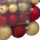 Juego de bolas navideñas rojas y doradas, varios tamaños 5