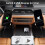 USB 3.2 10Gbps KVM Switcher Selector 1 in 2 Out KVM A Hub Hosts for Computer Laptop PC Share Printer Sharing 6