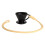 V Sharped Havmore Coffee Brewing Pour over Coffee Dripper Shaped Brewer Dripper Ceramic Coffee Filter Cup Black 1