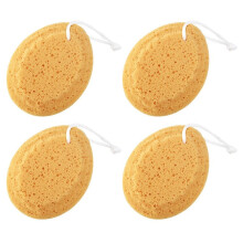 4Pcs Sea Sponge Natural Bath Body Shower Sponge Honeycomb Structure Exfoliating for Sensitive Skin Safe Use