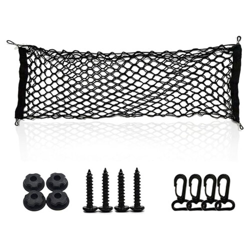 Elastic Double-Layer Car Trunk Storage Net Storage Net High-Elasticity Cargo Organizer Net Car Accessories