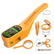500X Handheld Microscope for Kids, Outdoor Explorer 2.4" IPS Screen,Digital Camera, Photo/Video, Magnifier, Science Kit