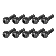 10PCS Tubeless Tire Valve TR413 Automotive Vacuum Tire Valve Rubber Band Dust Cover Snap Valve