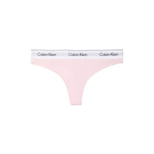 (12 UK, Cradle Pink) Calvin Klein Womens/Ladies Logo Cotton Blend Thong