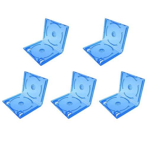 5pcs for PS4 Game CD Case Clear  DVD Storage Case Box Disc Protective Stockpiling Boxes for Game Discs Accessories B