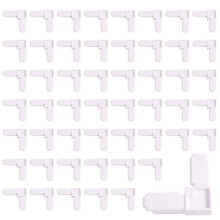 Kit de Remplacement D'Angle de Cadre de Moustiquaire de 50 Pièces 5/16 Po X 3/4 Po pour Diverses Fenêtres et Portes