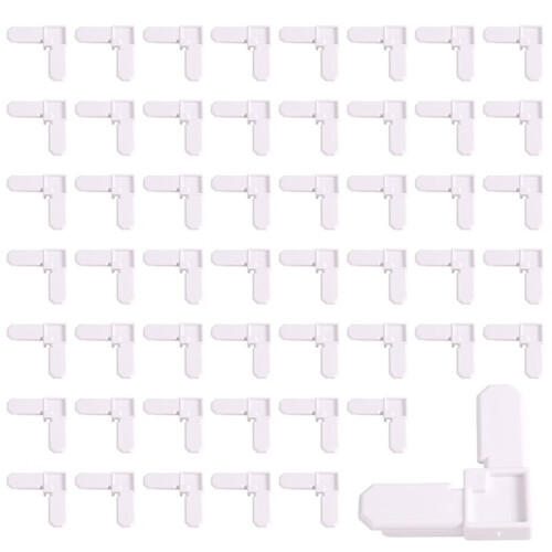 50pcs Window Screen Frame Corner Replacement Kit 5/16 in X 3/4 in for Various Window and Door