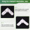 50pcs Window Screen Frame Corner Replacement Kit 5/16 in X 3/4 in for Various Window and Door 6