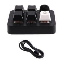 5-Key USB Voice Input Keypad Wireless Microphone Customizable Vibecoding for Codex Claude for Work No 2.4G Receiver