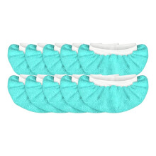 Pacote com 10 Panos de Limpeza A Azuis para Trabalhos Difíceis e Limpeza Profunda, Capas Reutilizáveis e Laváveis Que Servem para A Maioria Dos