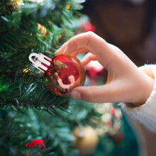 Christbaumkugeln-Set, 96 Stück, Kunststoffornamente