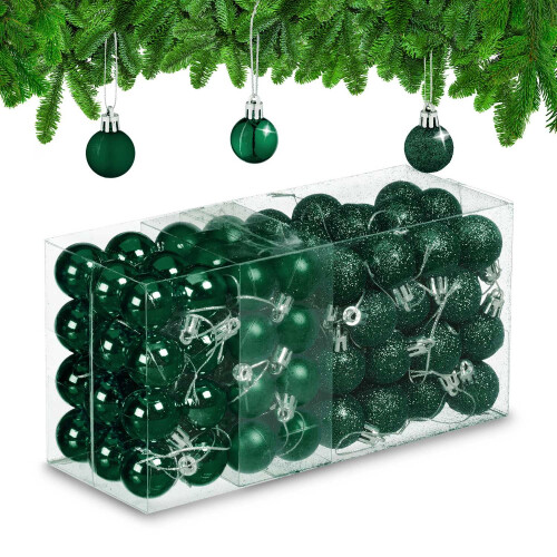 Christbaumkugeln-Set, 96-teilig, Kunststoff 1