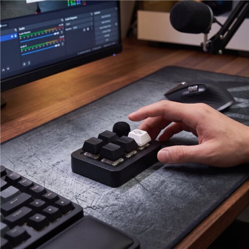 5-Key USB Voice Input Keypad Wireless Microphone Customizable Vibecoding for Codex Claude for Work with 2.4G Receiver 2