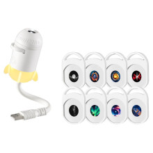 USB Dotykowy Projektor Gwiazd Nocna Lampa USB Projektor Gwiazd Nocna Lampa Regulowana Lampa Dekoracyjna z Gwiazdami 8 Slajdów