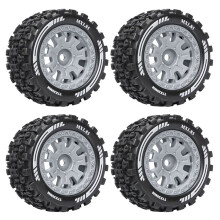 Mx1.85 Inch Wide 77mx39mm Wheel Tires for Arrma 1/18TYPHON GROM GRANITE Redcat Losi Team Hps Hpi Mjx Gray