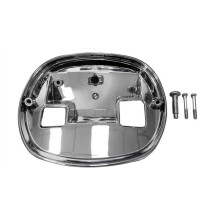 Placa Base de Luz Trasera Cromada para Motocicleta para Touring Sportster 2000-2023 con Guardabarros y PN 68296-99A Cubierta de Luz Trasera