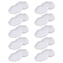 Dollhouse Miniature Dish Tray Model Photoprops Scenery Supplies Plate Dishes Dessert Dish Food Plates White