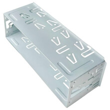Universal Single Din Stereo Radio Replacement Fitting Cage Kit, Single Din Radio Mount Cage Bracket