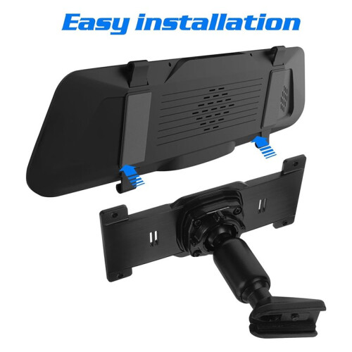 Rear View Mirror Back Plate Panel Dash Cam Mounting Bracket for 5.5" - 12" Cars 2