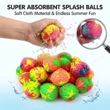 Absorbent Throwing Cloth Balls for Summer Beach Pool Water Fun and Party Favors