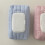 Capas de Lenços Umedecidos de Tecido Listrado Reutilizáveis para Casa e Viagem Rosa 2