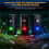 EDC Keychain Flashlight Waterproof Portable Work Light  Pocket Flashlight 580Lm for Outdoor Emergency Camping 4