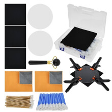 163 Pcs Trading Card Maintenance Kit for Card Flattening and Cleaning with EVA Foam Pressure Clamp