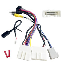 16Pin ISO Aftermarket Radio Harness Adapter for 2010-2017 with Antenna and Reverse Support
