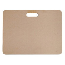Masonite Board with Cutout Handle - Handmade Pottery Tool Mat Portable Art Tool for Drawing, Drafting, and Design