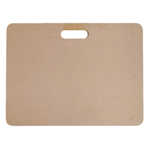 Masonite Board with Cutout Handle - Handmade Pottery Tool Mat Portable Art Tool for Drawing, Drafting, and Design