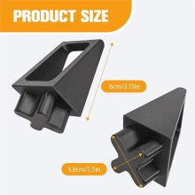 6pcs Blocker for Truck Bed Cargo System for Cargo Management System Blocker Plastic Exterior Accessories Black